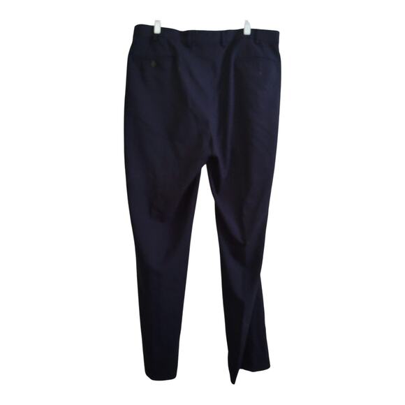 Lauren Ralph Lauren Other - Lauren Ralph Lauren Dress Pants Mens 42x32 Navy Blue Flat Front Stretch Trousers